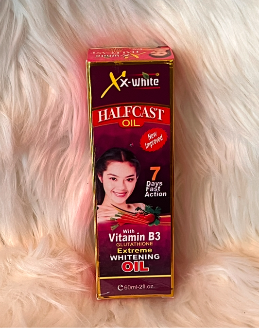 XX-White Halfcast Oil With Vitamin B3 Extreme Whitening Oil