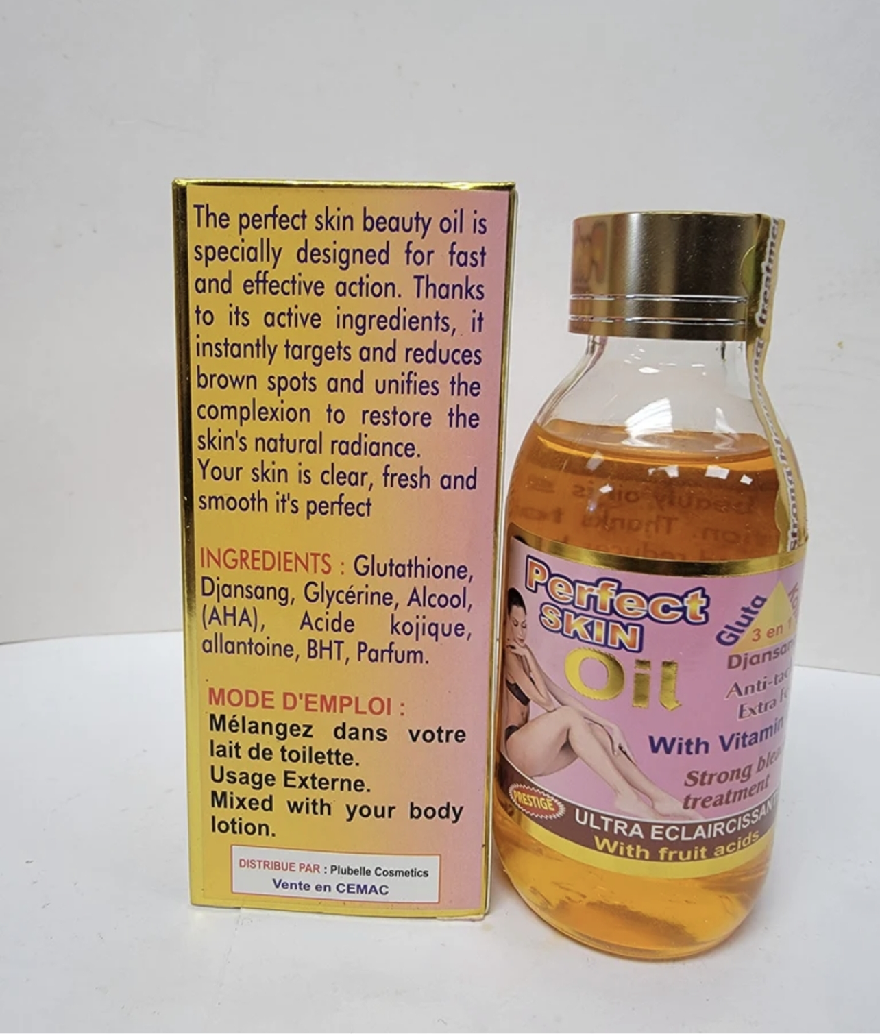 Perfect Skin Oil Gluta Kojic 3 in 1 With Vitamin E & C Strong oil