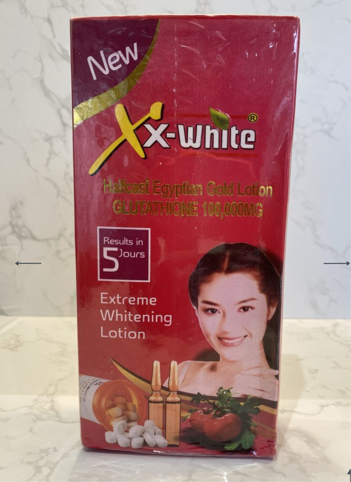 Xx White Half Cast Egyptian Gold Whitening Body Lotion