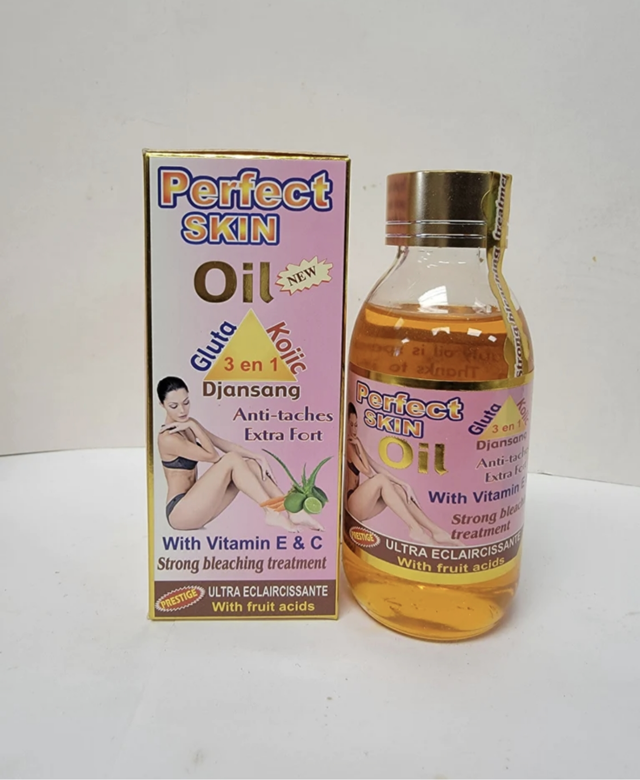 Perfect Skin Oil Gluta Kojic 3 in 1 With Vitamin E & C Strong oil