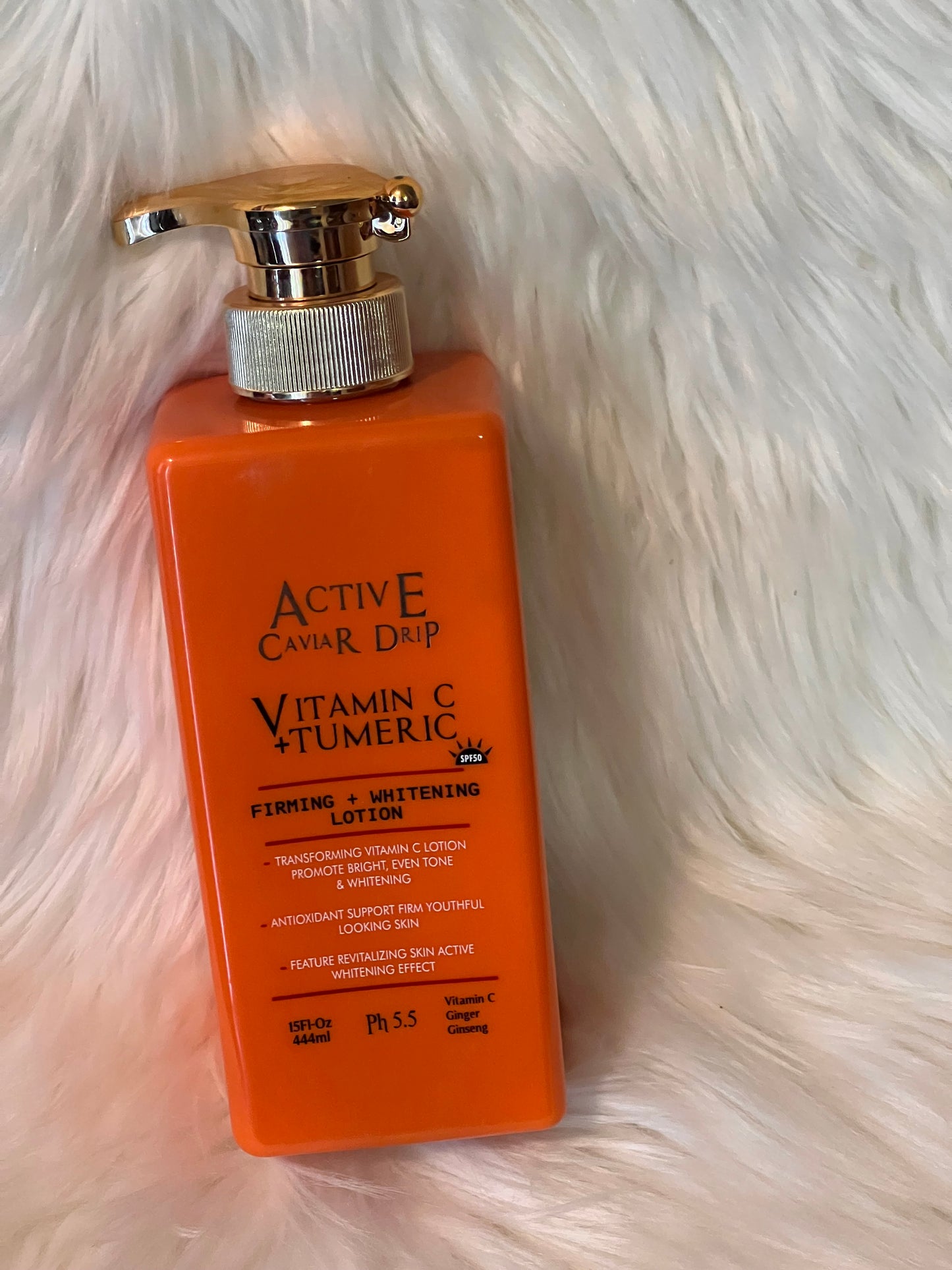 Active caviar drip vitamin C & tumeric lotion + serum + face cream 3in1 set