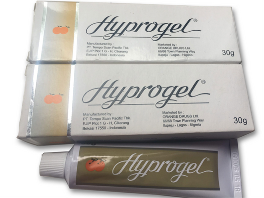 1x HYPROGEL (Orange) WHITENING and BRIGHTING Visible Fast Action Gel