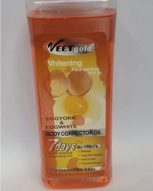 VEETGOLD EGG YOLK AND EGG WHITE BODY CORRECTOR OIL