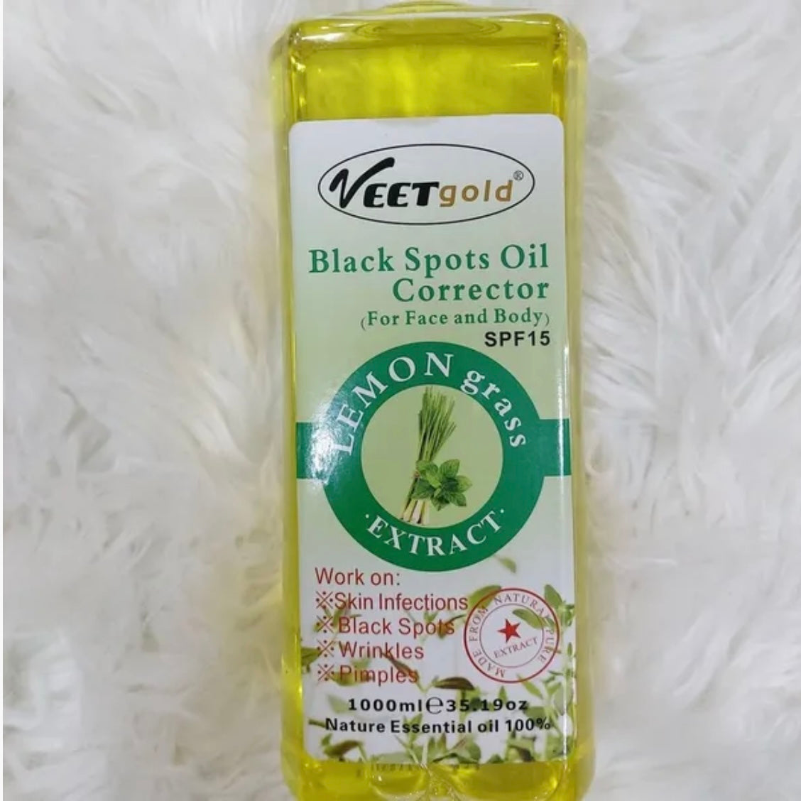 Veetgoold Black Spots Corrector Lemon Grass Extract Oil