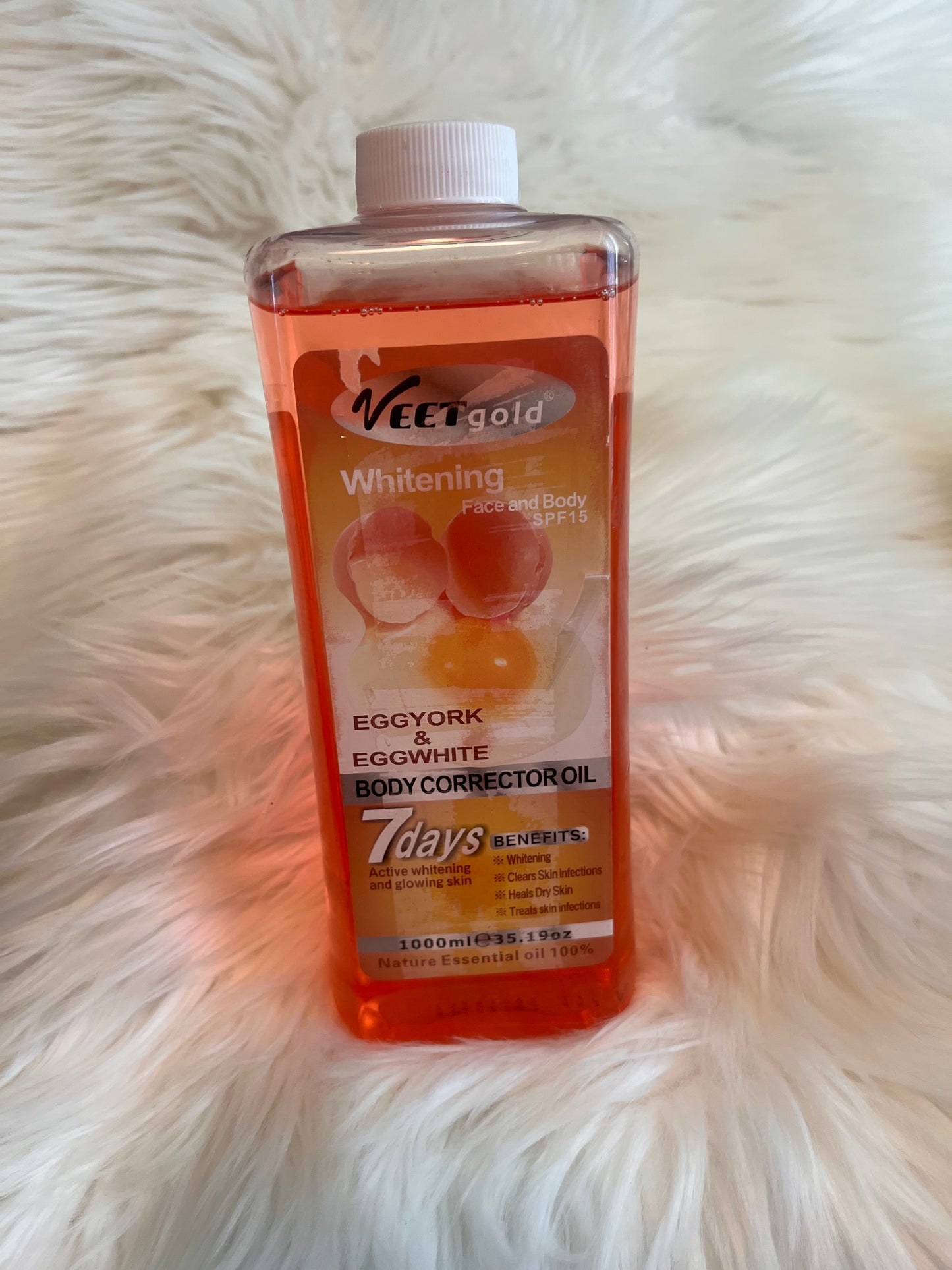 VEETGOLD EGG YOLK AND EGG WHITE BODY CORRECTOR OIL